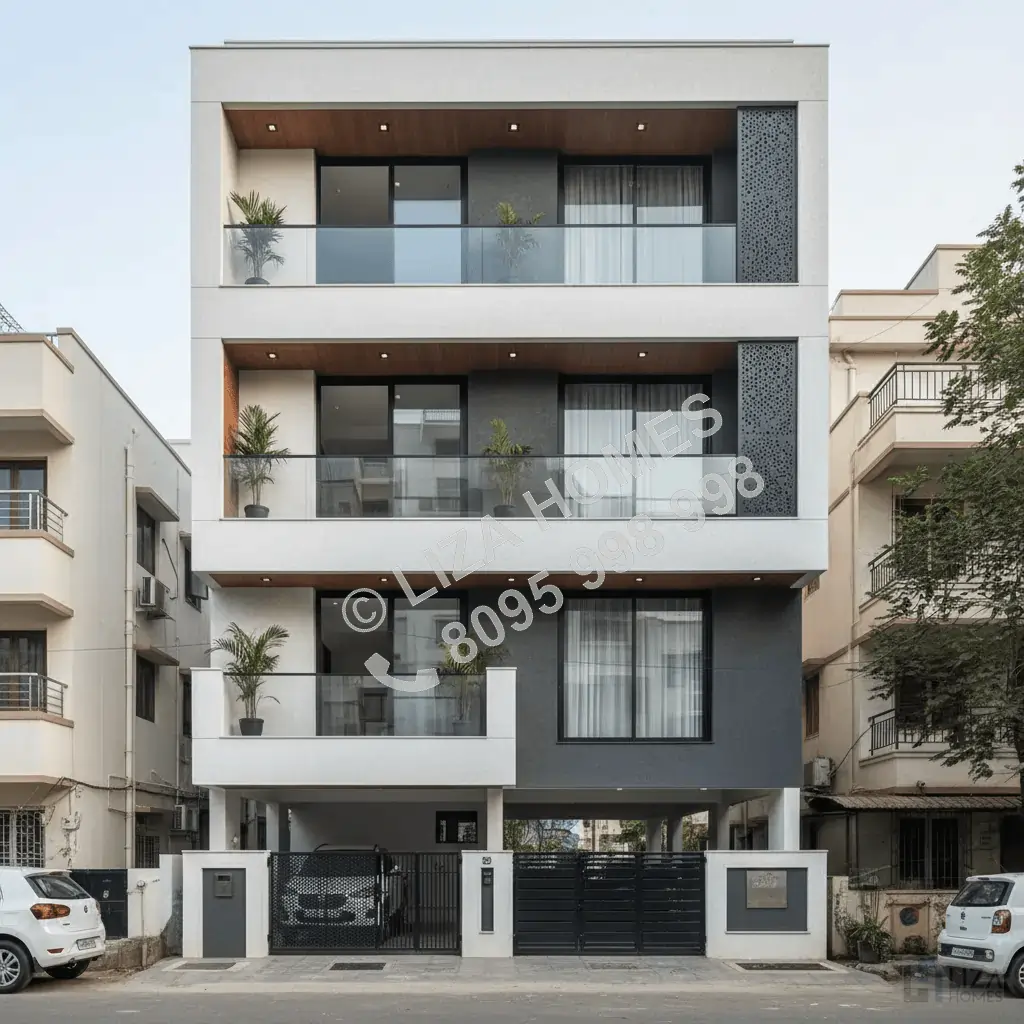Modern G+3 Residential Apartment Building