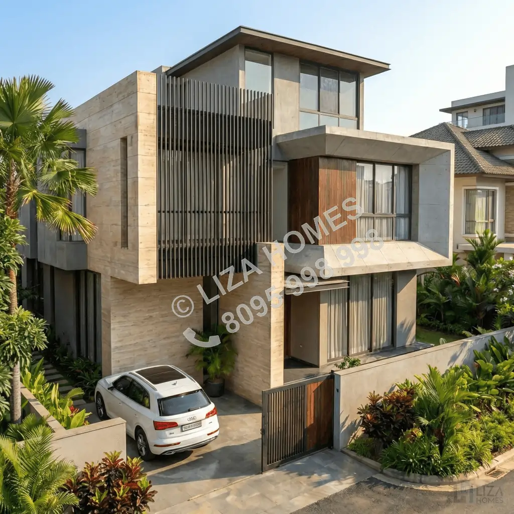 Contemporary Modern Villa G+2 Design